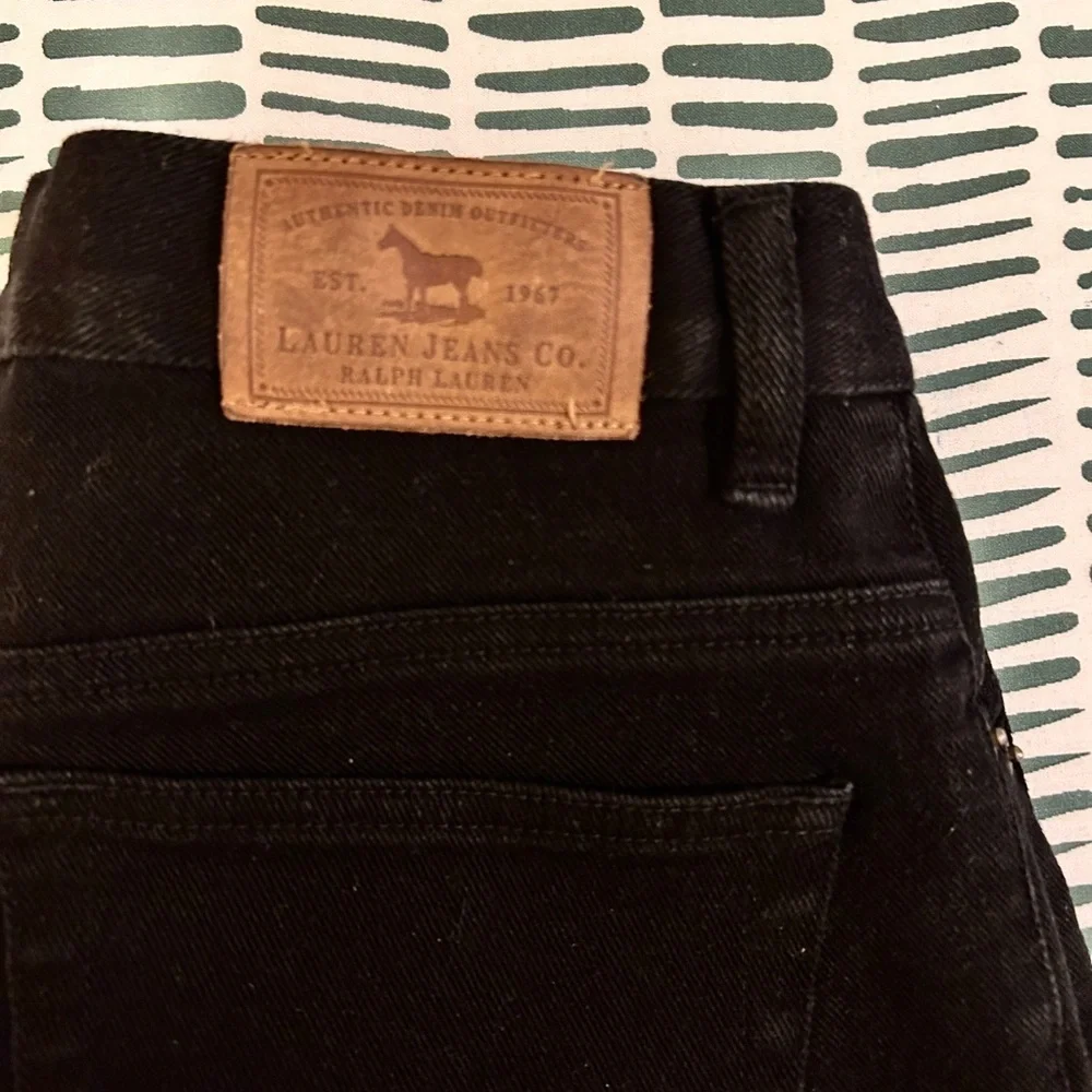 Lauren Jeans Co. Ralph Lauren Black Straight-Leg Jeans | Size 6